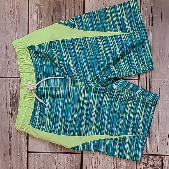 Lands End Boys Large 10/12 Colorful Swim Trunks Shorts Lot Of 3 Beach Pool Vacay - Picture 8 of 14